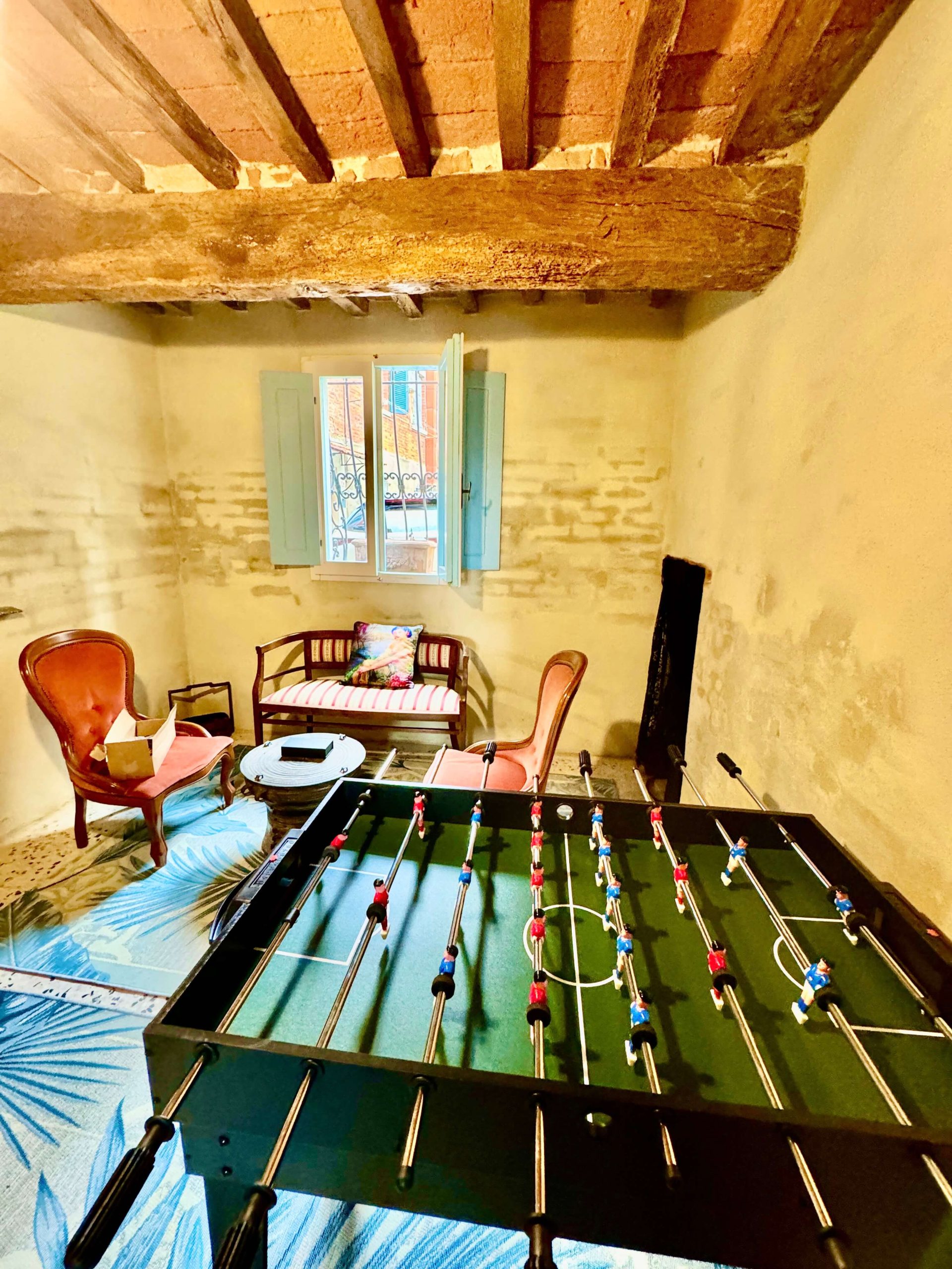 Games Room with Foosball, Board Games and Darts